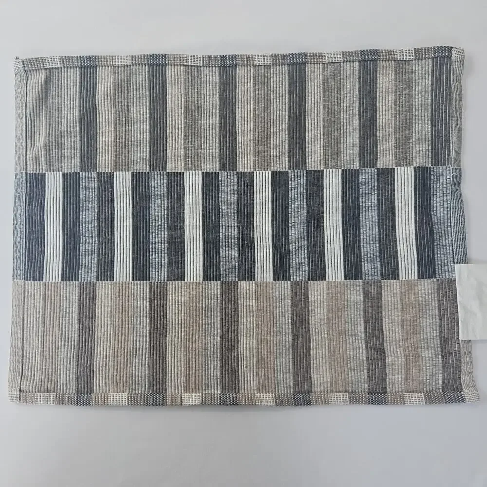 IKEA‎ Mittbit Striped Geometric Natural Cotton 18 x 14 PLACEMAT